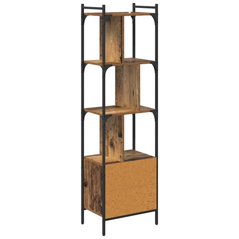 vidaXL Bookcase Old Wood 44.5 x 30 x 154.5 cm Engineered Wood