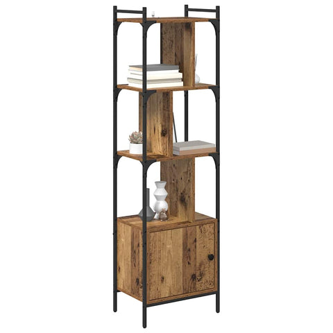 vidaXL Bookcase Old Wood 44.5 x 30 x 154.5 cm Engineered Wood