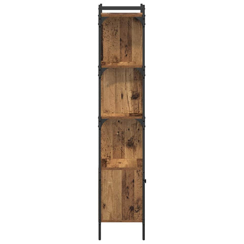 vidaXL Bookcase Old Wood 44.5 x 30 x 154.5 cm Engineered Wood