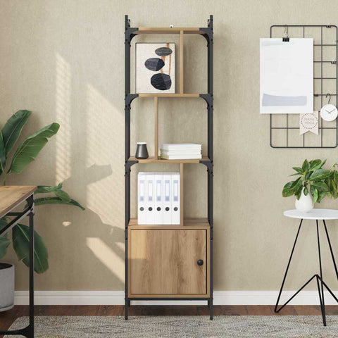 vidaXL Bookcase Artisan Oak 44.5 x 30 x 154.5 cm Engineered Wood