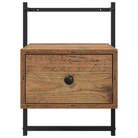 vidaXL Bedside Cabinet Old wood 35 x 30 x 51 cm Engineered wood