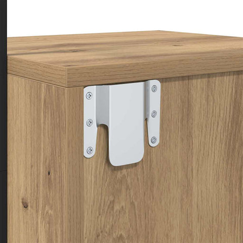 vidaXL Bedside Cabinet Artisan oak 35 x 30 x 51 cm Engineered wood