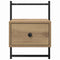 vidaXL Bedside Cabinet Artisan oak 35 x 30 x 51 cm Engineered wood