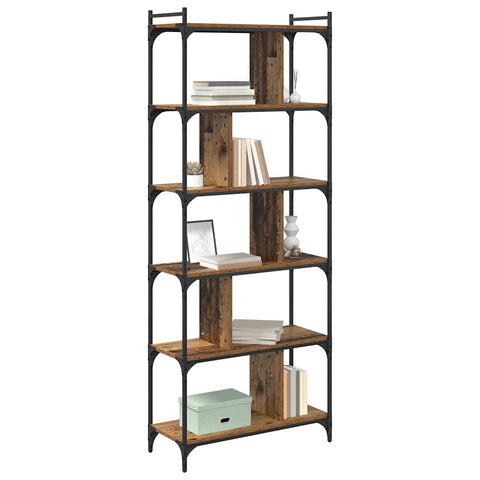 vidaXL Bookcase Old wood 76 x 32 x 192 cm Engineered wood