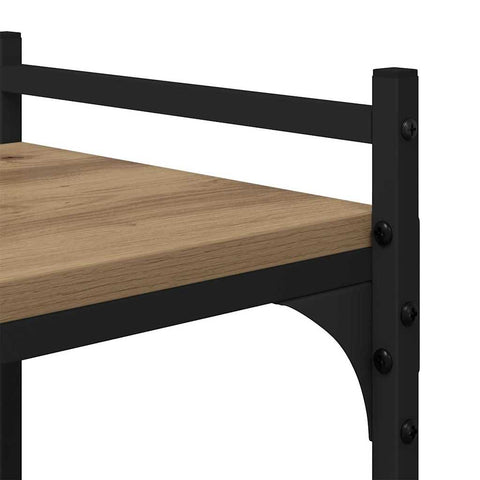 vidaXL Bookcase Artisan oak 76 x 32 x 192 cm Engineered wood