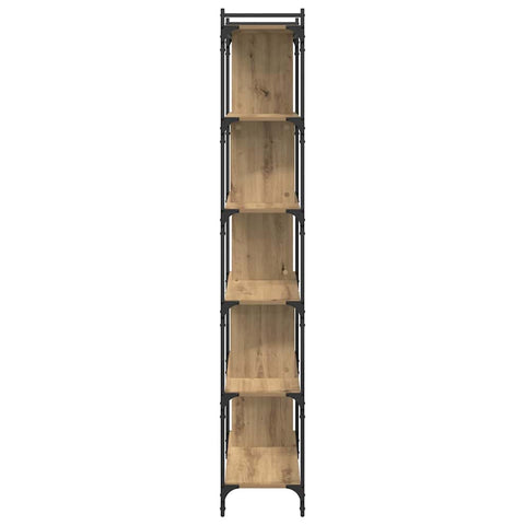 vidaXL Bookcase Artisan oak 76 x 32 x 192 cm Engineered wood