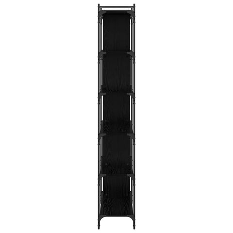 vidaXL Bookcase Black oak 76 x 32 x 192 cm Engineered wood