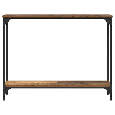 vidaXL Console Table Old Wood 100 x 23 x 15.5 cm Engineered Wood