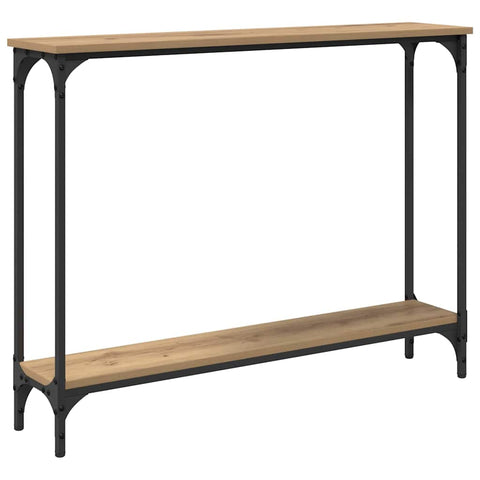 vidaXL Console Table Artisan Oak 101 x 23 x 15.5 cm Engineered Wood