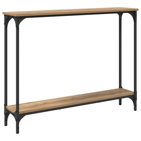 vidaXL Console Table Artisan Oak 101 x 23 x 15.5 cm Engineered Wood