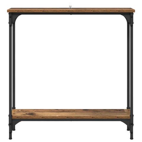vidaXL Console Table Old Wood 75 x 22.5 x 75 cm Engineered Wood