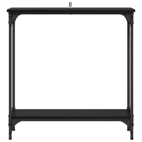 vidaXL Console Table Black Oak 75 x 22.5 x 75 cm Engineered Wood