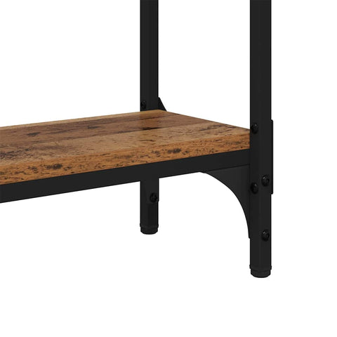 vidaXL Console Table with Shelf Old wood 75 x 22.5 x 75 cm