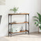 vidaXL Console Table with Shelf Old wood 75 x 22.5 x 75 cm