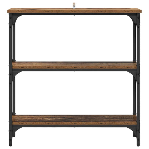 vidaXL Console Table with Shelf Old wood 75 x 22.5 x 75 cm