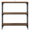 vidaXL Console Table with Shelf Old wood 75 x 22.5 x 75 cm