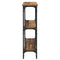 vidaXL Console Table with Shelf Old wood 75 x 22.5 x 75 cm