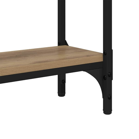 vidaXL Console Table with Shelf Artisan oak 75 x 22.5 x 75 cm
