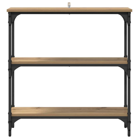 vidaXL Console Table with Shelf Artisan oak 75 x 22.5 x 75 cm