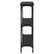 vidaXL Console Table with Shelf Black oak 75 x 22.5 x 75 cm