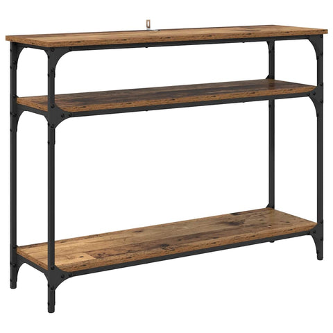vidaXL Console Table Old Wood 100 x 29 x 75 cm Engineered Wood