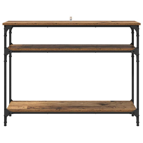 vidaXL Console Table Old Wood 100 x 29 x 75 cm Engineered Wood