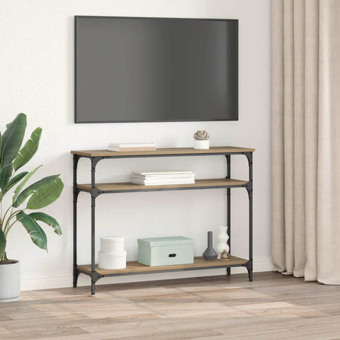 vidaXL Console Table Artisan Oak 100 x 29 x 75 cm Engineered Wood