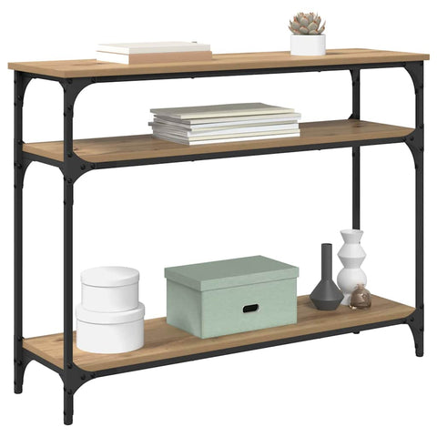 vidaXL Console Table Artisan Oak 100 x 29 x 75 cm Engineered Wood