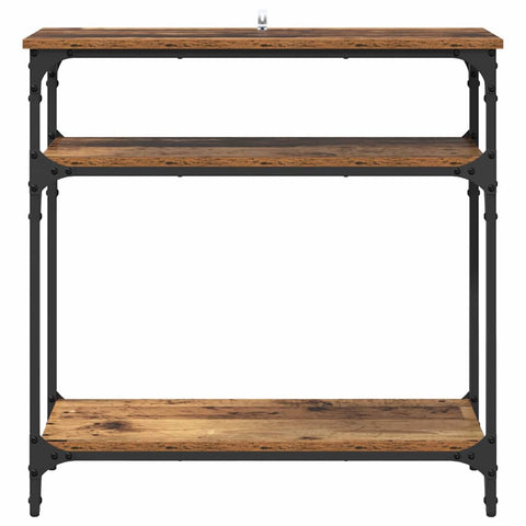 vidaXL Console Table Old Wood 75 x 29 x 75 cm Engineered Wood