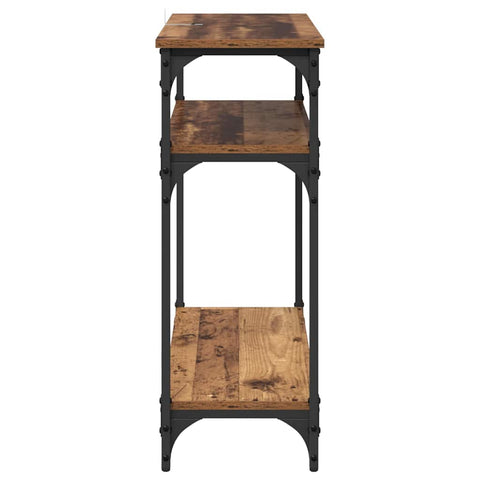 vidaXL Console Table Old Wood 75 x 29 x 75 cm Engineered Wood
