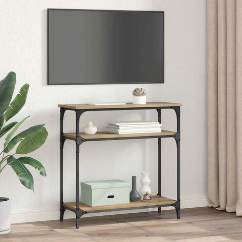 vidaXL Console Table Artisan Oak 75 x 29 x 75 cm Engineered Wood