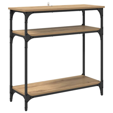 vidaXL Console Table Artisan Oak 75 x 29 x 75 cm Engineered Wood