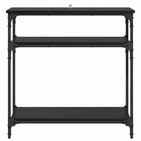 vidaXL Console Table Black Oak 75 x 29 x 75 cm Engineered Wood