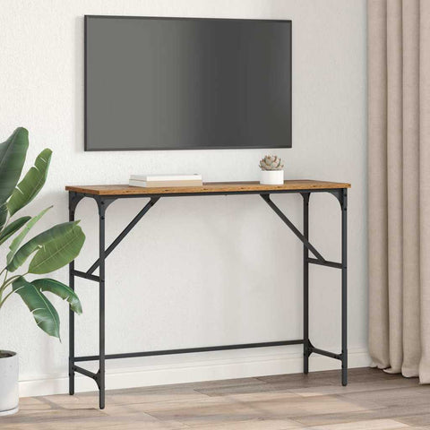 vidaXL Console Table Old Wood 100 x 32 x 75 cm Engineered Wood