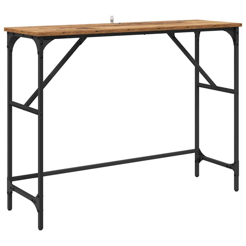 vidaXL Console Table Old Wood 100 x 32 x 75 cm Engineered Wood