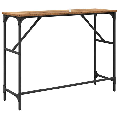 vidaXL Console Table Old Wood 100 x 32 x 75 cm Engineered Wood
