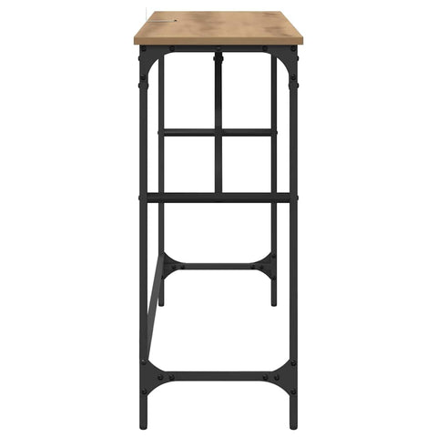vidaXL Console Table Artisan Oak 100 x 32 x 75 cm Engineered Wood