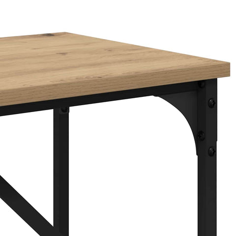 vidaXL Console Table Artisan oak 75 x 32 x 75 cm Engineered Wood