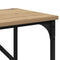 vidaXL Console Table Artisan oak 75 x 32 x 75 cm Engineered Wood
