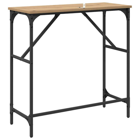 vidaXL Console Table Artisan oak 75 x 32 x 75 cm Engineered Wood