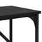 vidaXL Console Table Black oak 75 x 32 x 75 cm Engineered Wood