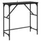 vidaXL Console Table Black oak 75 x 32 x 75 cm Engineered Wood