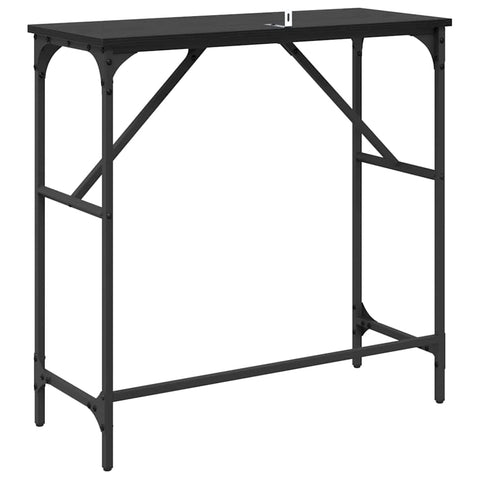 vidaXL Console Table Black oak 75 x 32 x 75 cm Engineered Wood