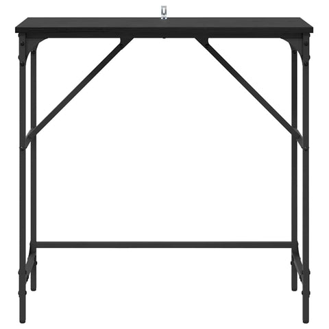 vidaXL Console Table Black oak 75 x 32 x 75 cm Engineered Wood