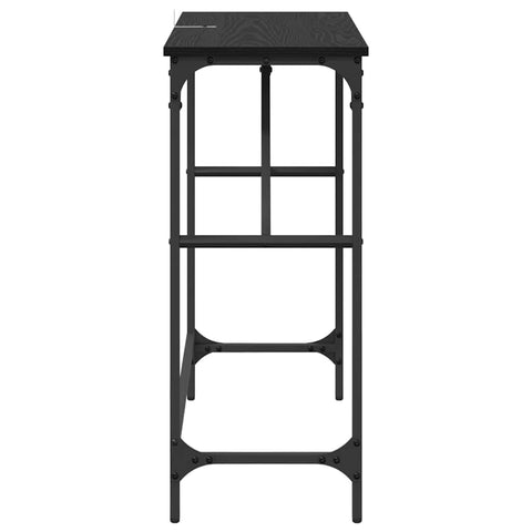 vidaXL Console Table Black oak 75 x 32 x 75 cm Engineered Wood