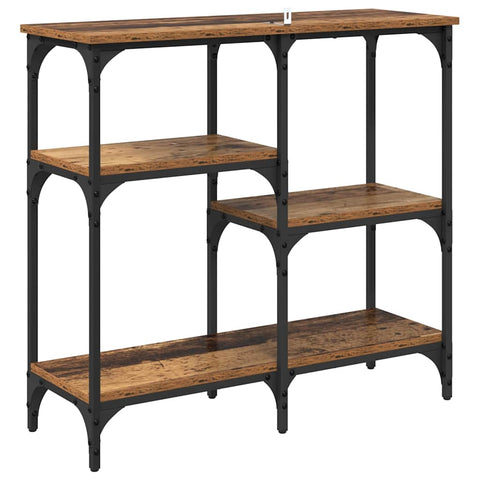 vidaXL Console Table Old Wood 80 x 29 x 75 cm Engineered Wood