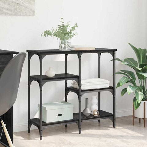 vidaXL Console Table Black oak 80 x 29 x 75 cm Engineered wood