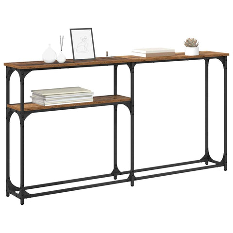 vidaXL ConsoleTable Old wood 145x22.5x75cm Engineered Wood