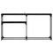 vidaXL ConsoleTable Black oak 145x22.5x75cm Engineered Wood