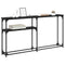 vidaXL ConsoleTable Black oak 145x22.5x75cm Engineered Wood